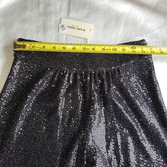 RAMY BROOK Gavin Metallic Sequin Wide-Leg Pants Sz 4 - Picture 12 of 13